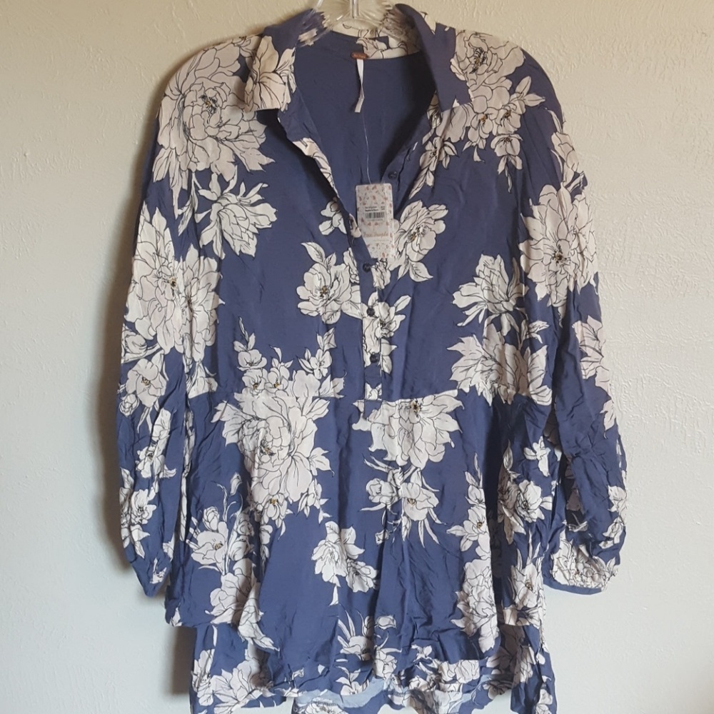 Free People floral layered top